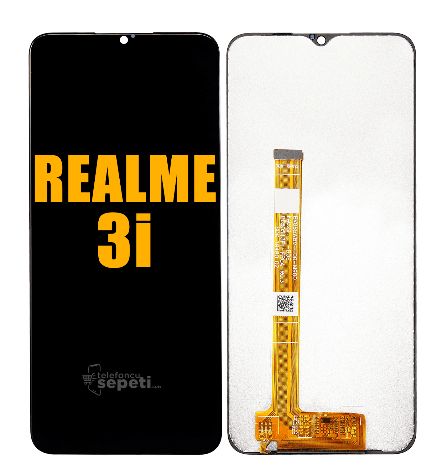 Realme 3i Ekran Dokunmatik Siyah Çıtasız A Plus Kalite