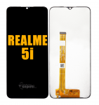 Realme 5i Ekran Dokunmatik Siyah Çıtasız A Plus Kalite