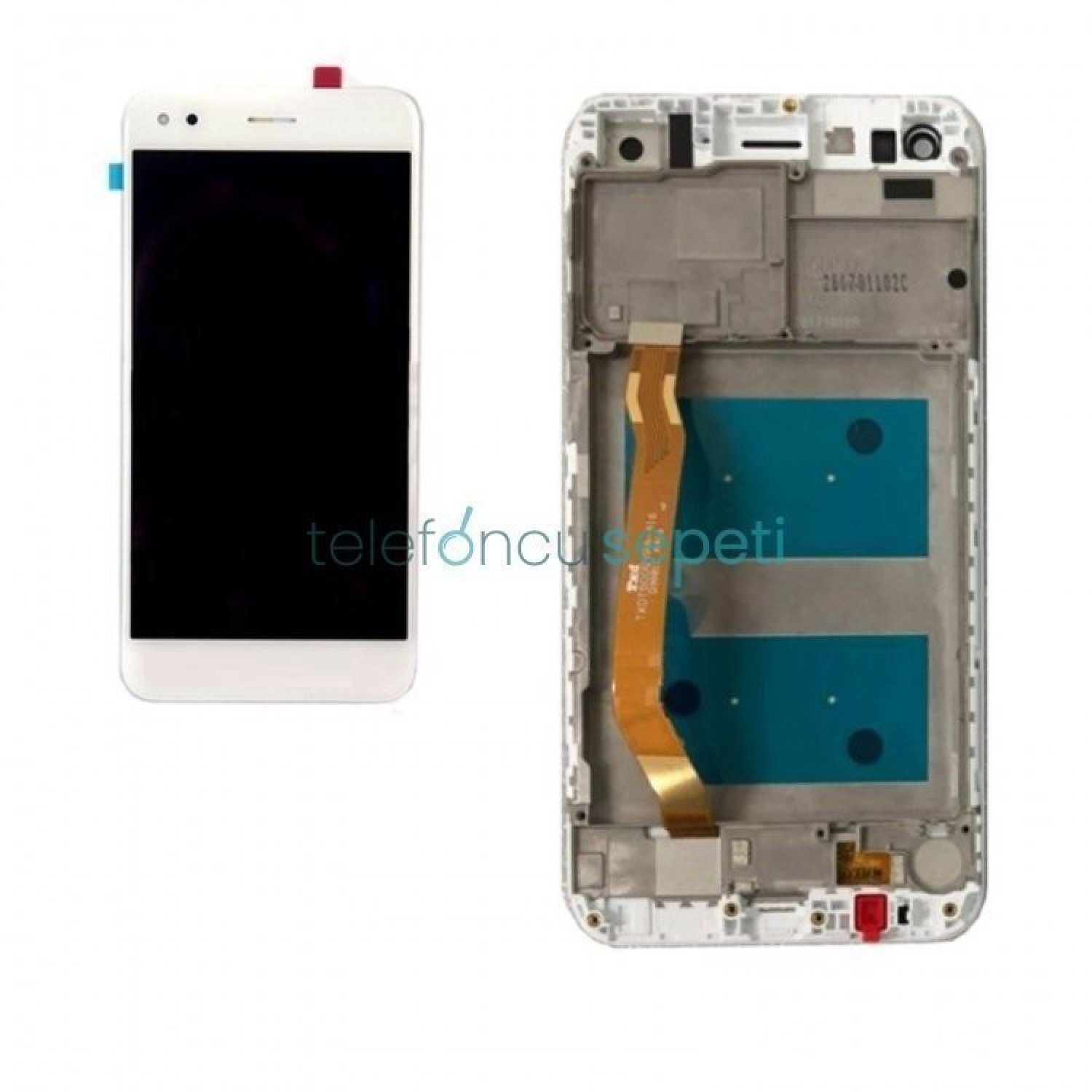 Huawei P9 Lite Mini Ekran Dokunmatik Beyaz Çıtalı