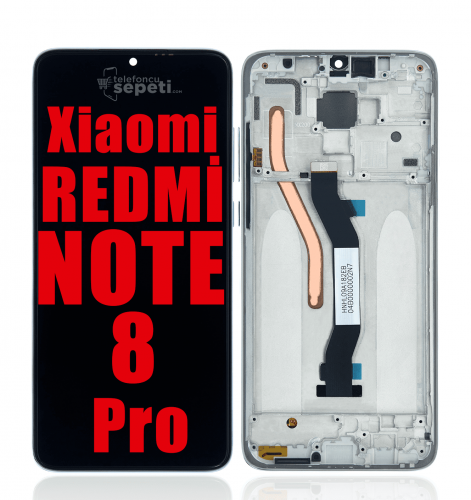 Xiaomi Redmi Note 8 Pro Lcd Ekran Dokunmatik Siyah Çıtalı A Plus Kalite