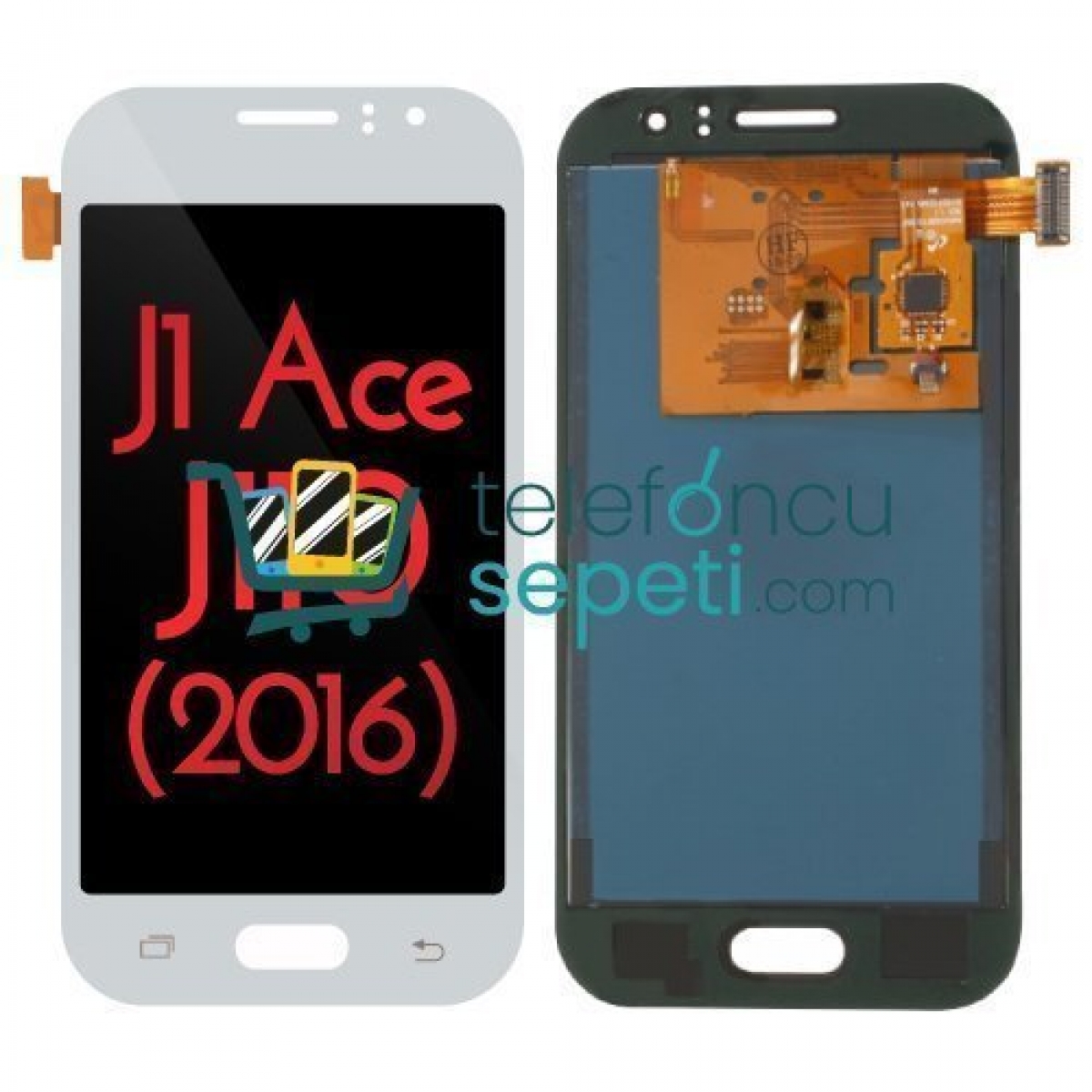 Samsung Galaxy J1 Ace J110 Ekran Dokunmatik Beyaz Oled Üstün Kalite
