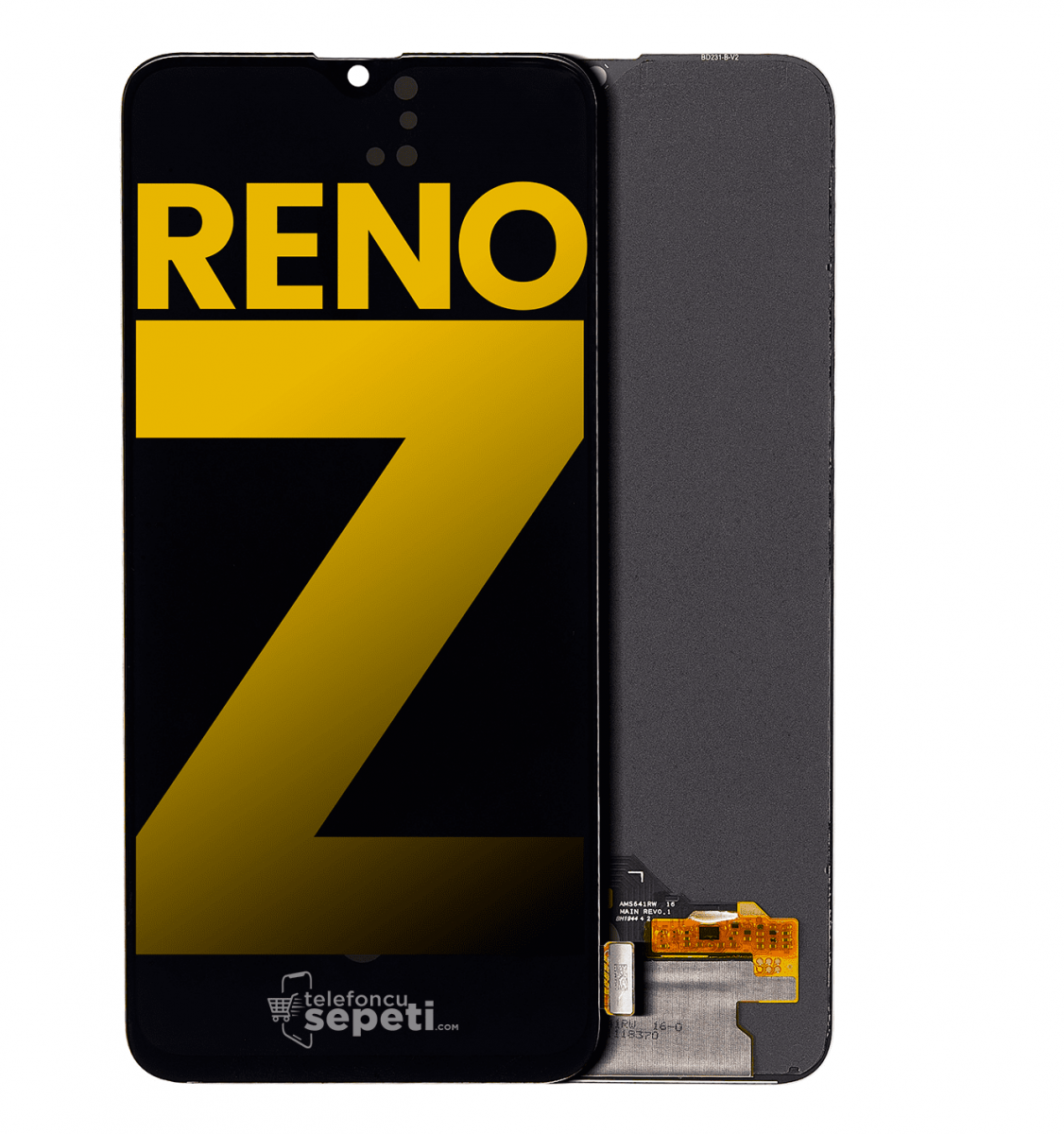 Oppo Reno Z Ekran Dokunmatik Siyah Çıtasız Orjinal