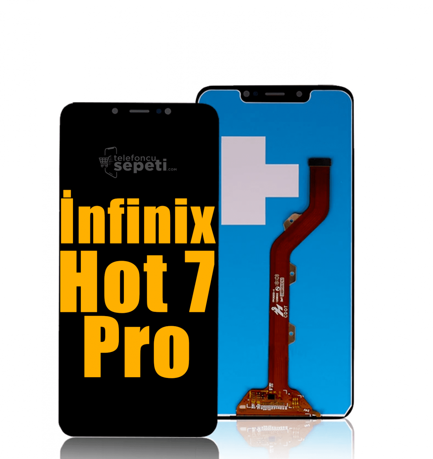 İnfinix Hot 7 Pro Ekran Dokunmatik Siyah Çıtasız A Plus Kalite