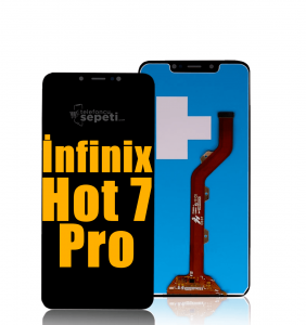 İnfinix Hot 7 Pro Ekran Dokunmatik Siyah Çıtasız A Plus Kalite