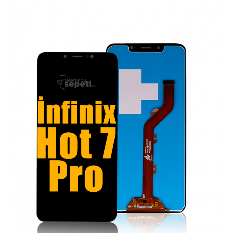 İnfinix Hot 7 Pro Ekran Dokunmatik Siyah Çıtasız A Plus Kalite