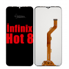 Infinix Hot 8 Ekran Dokunmatik Siyah Çıtasız Orjinal