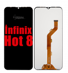 Infinix Hot 8 Ekran Dokunmatik Siyah Çıtasız Orjinal