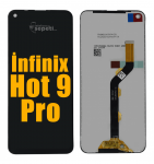 İnfinix Hot 9 Pro Ekran Dokunmatik Siyah Çıtasız A Plus Kalite