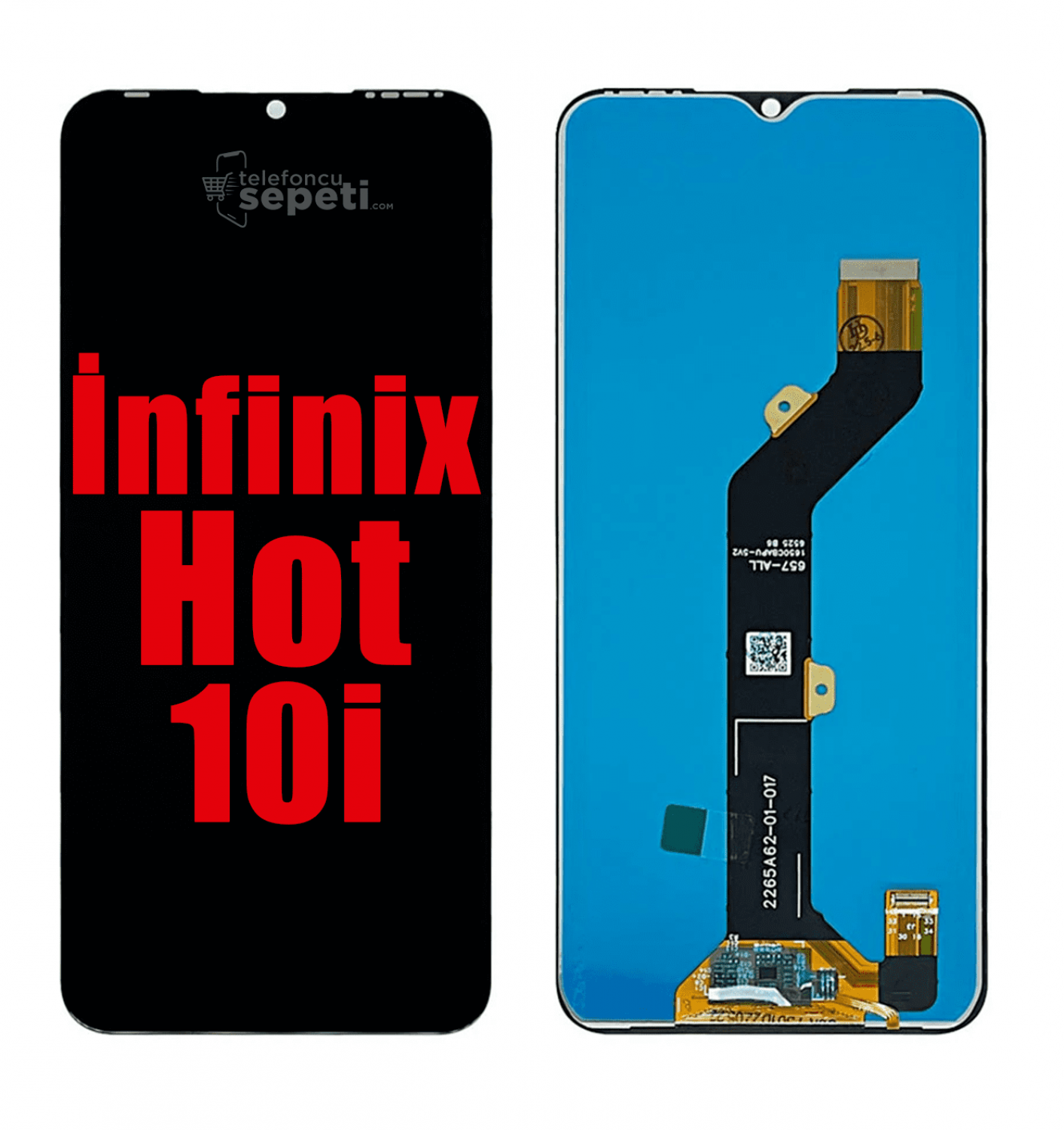 İnfinix Hot 10i Ekran Dokunmatik Siyah Çıtasız Orjinal