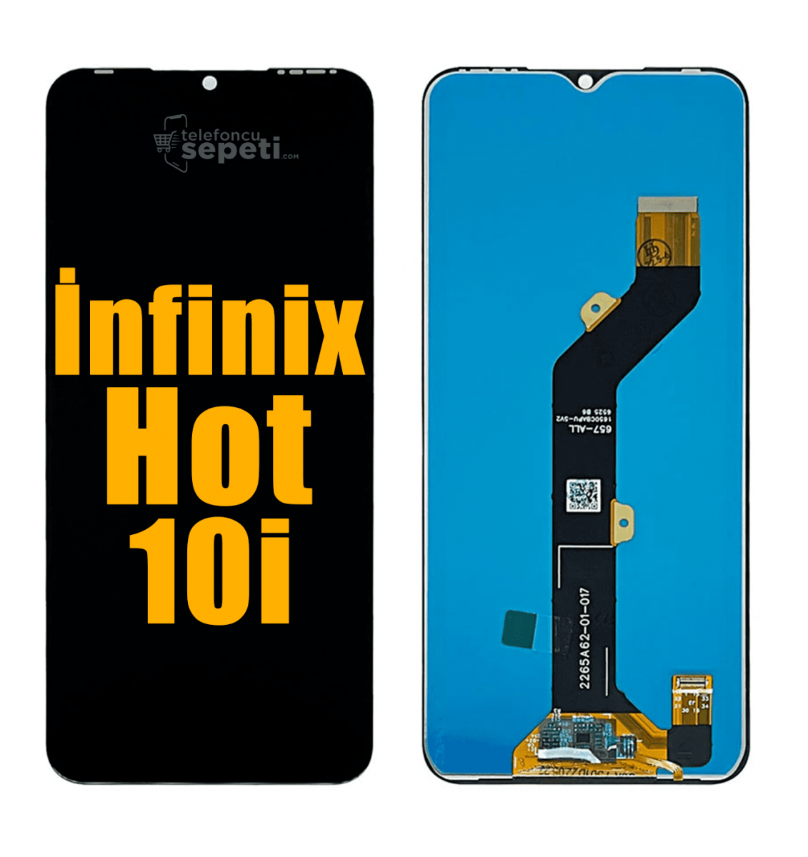 İnfinix Hot 10i Ekran Dokunmatik Siyah Çıtasız A Plus Kalite