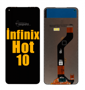 İnfinix Hot 10 Ekran Dokunmatik Siyah Çıtasız A Plus Kalite