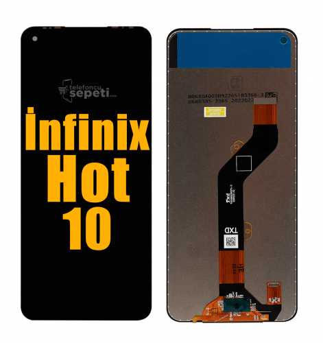 İnfinix Hot 10 Ekran Dokunmatik Siyah Çıtasız A Plus Kalite