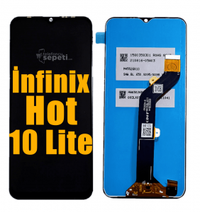 İnfinix Hot 10 Lite Ekran Dokunmatik Siyah Çıtasız A Plus Kalite