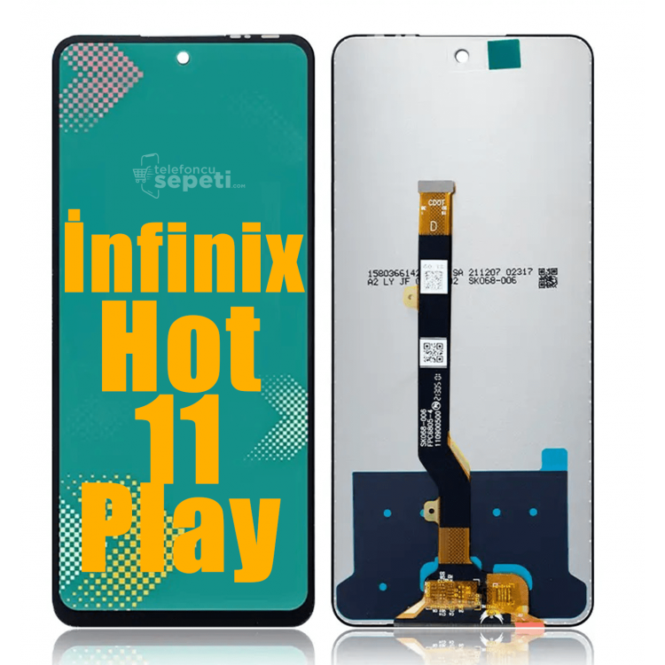 İnfinix Hot 11 Play Ekran Dokunmatik Siyah Çıtasız A Plus Kalite