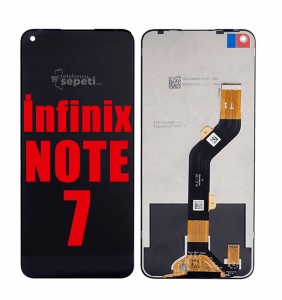 İnfinix Note 7 Ekran Dokunmatik Siyah Çıtasız Orjinal