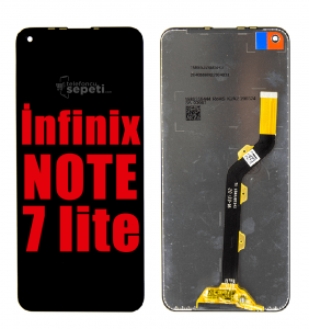 İnfinix Note 7 Lite Ekran Dokunmatik Siyah Çıtasız Orjinal