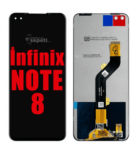 İnfinix Note 8 Ekran Dokunmatik Siyah Çıtasız Orjinal