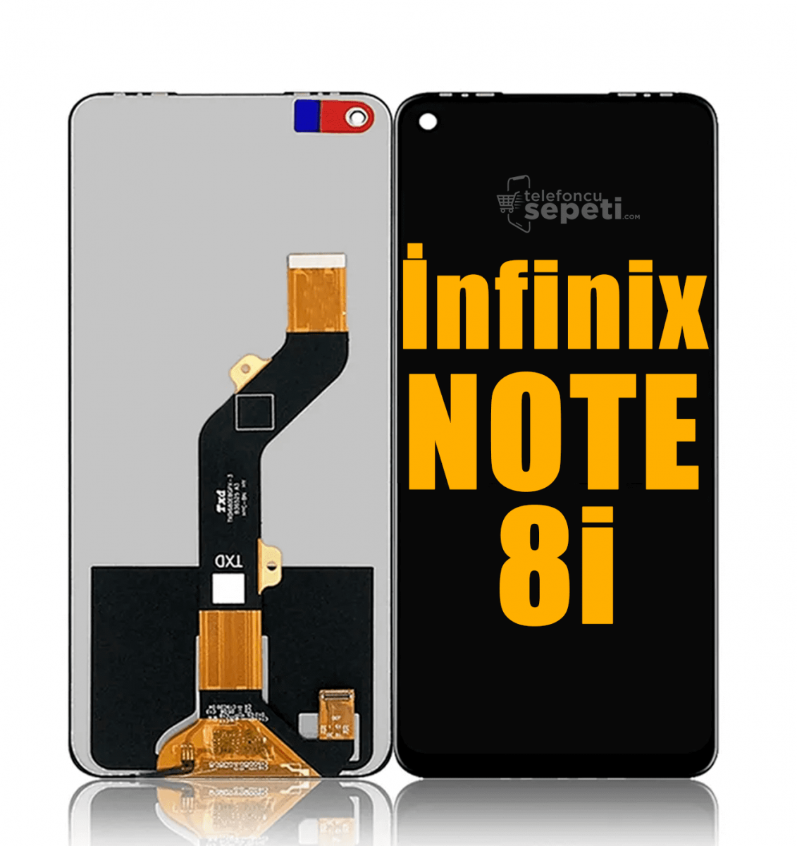 İnfinix Note 8i Ekran Dokunmatik Siyah Çıtasız A Plus Kalite