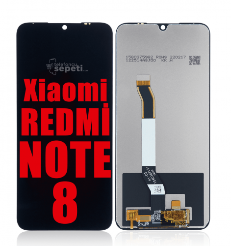 Xiaomi Redmi Note 8 Lcd Ekran Dokunmatik Siyah Çıtasız A Plus Kalite