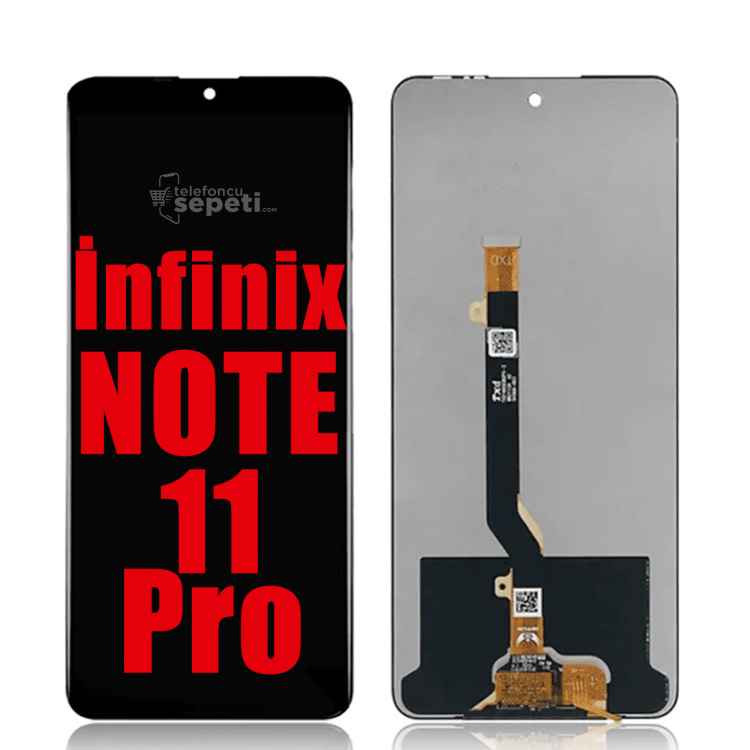 İnfinix Note 11 Pro Ekran Dokunmatik Siyah Çıtasız Orjinal