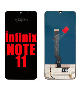 İnfinix Note 11 Ekran Dokunmatik Siyah Çıtasız A Plus Kalite