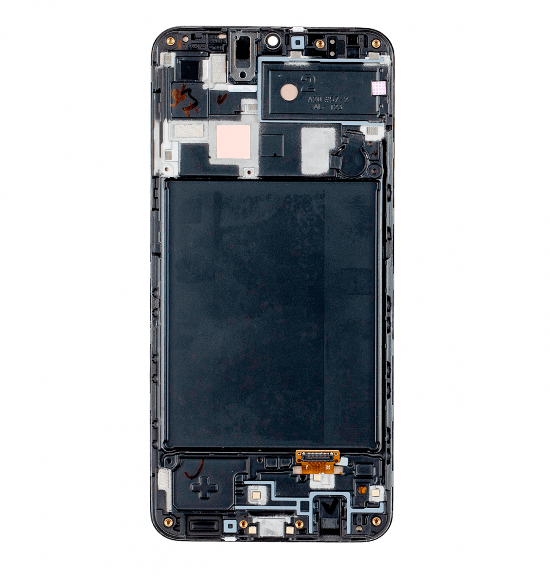 Samsung Galaxy A20 A205 Ekran Dokunmatik Siyah Çıtalı %100 Oled