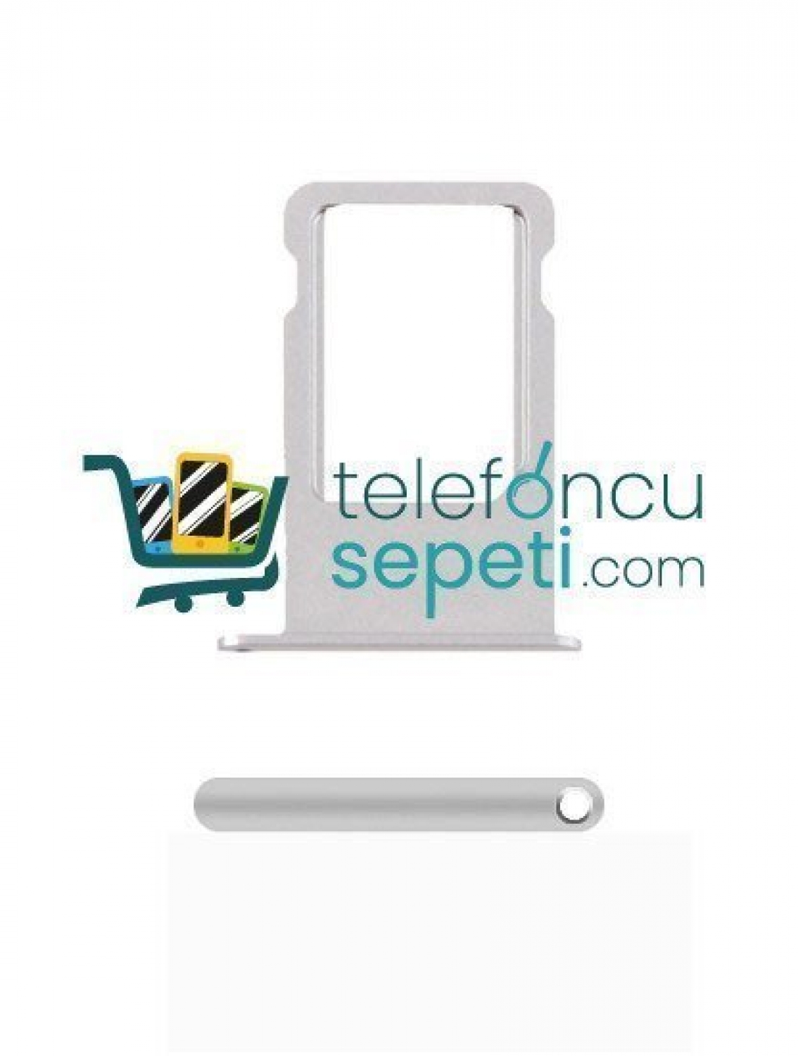 iPhone 5s Sim Kart Tepsisi Gümüş iPhone 5s Sim Kart Tepsisi Gümüş