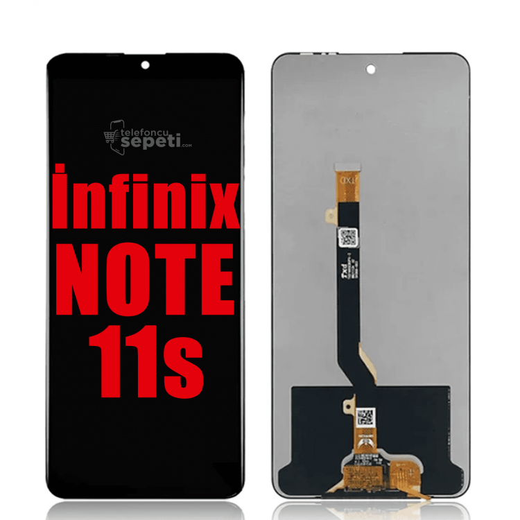 İnfinix Note 11s Ekran Dokunmatik Siyah Çıtasız Orjinal