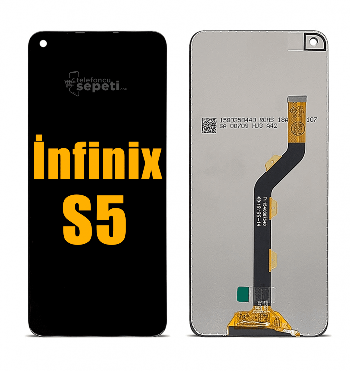 İnfinix S5 Ekran Dokunmatik Siyah Çıtasız A Plus Kalite