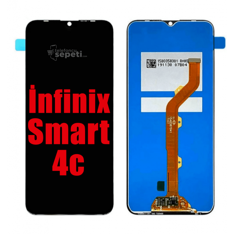 İnfinix Smart 4c Ekran Dokunmatik Siyah Çıtasız Orjinal