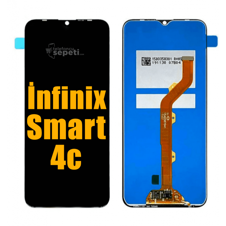 İnfinix Smart 4c Ekran Dokunmatik Siyah Çıtasız A Plus Kalite