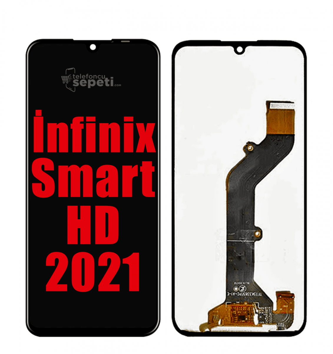 İnfinix Smart HD 2021 Ekran Dokunmatik Siyah Çıtasız Orjinal