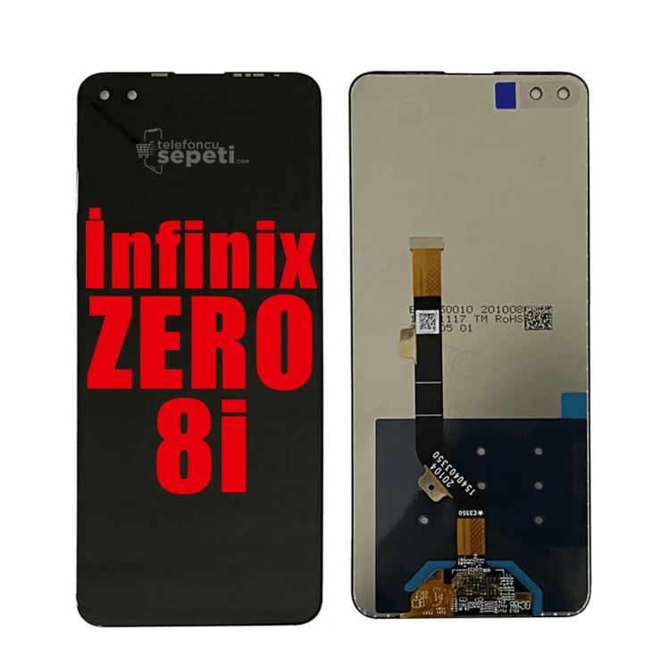 İnfinix Zero 8i Ekran Dokunmatik Siyah Çıtasız Orjinal