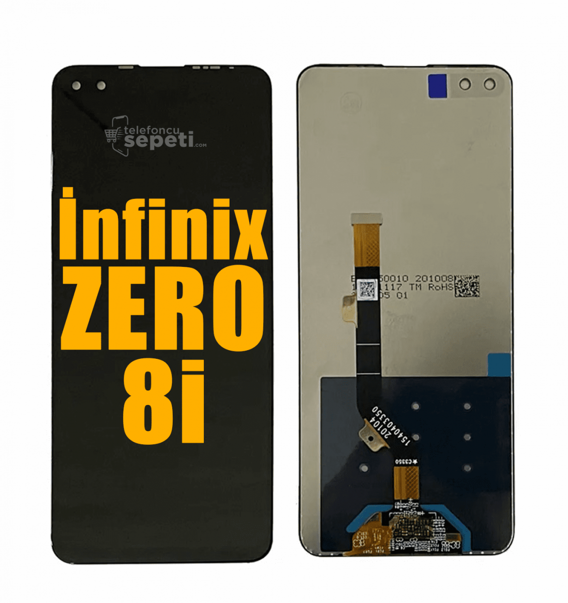 İnfinix Zero 8i Ekran Dokunmatik Siyah Çıtasız A Plus Kalite