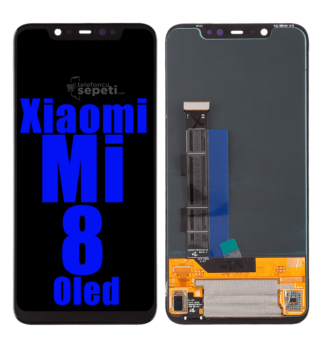 Xiaomi Mi 8 Ekran Dokunmatik Siyah Çıtasız %100 Oled