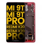 Xiaomi Mi 9T Ekran Dokunmatik Kırmızı Çıtalı Orjinal