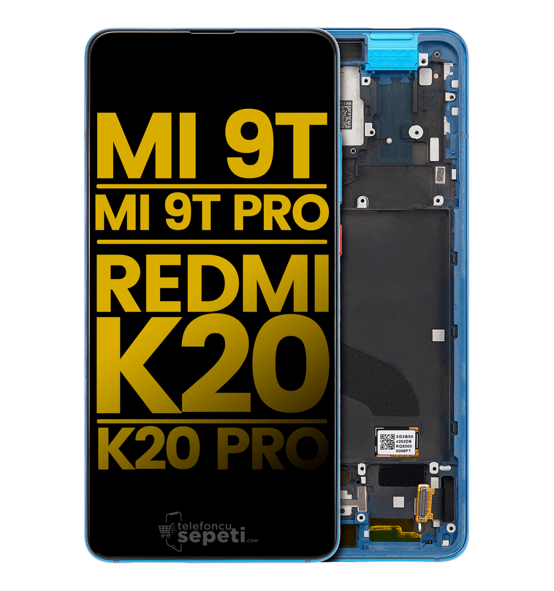 Xiaomi Mi 9T Pro Ekran Dokunmatik Mavi Çıtalı Orjinal