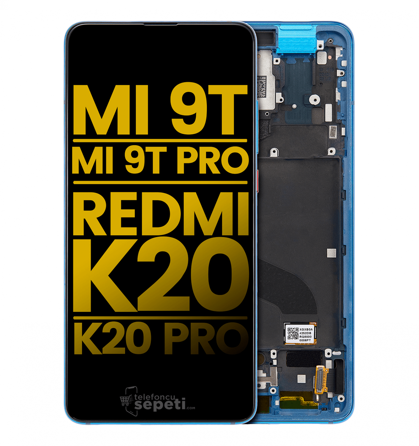 Xiaomi Mi 9T Pro Ekran Dokunmatik Mavi Çıtalı Orjinal