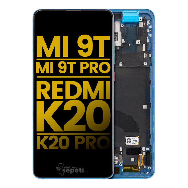 Xiaomi Mi 9T Pro Ekran Dokunmatik Mavi Çıtalı Orjinal