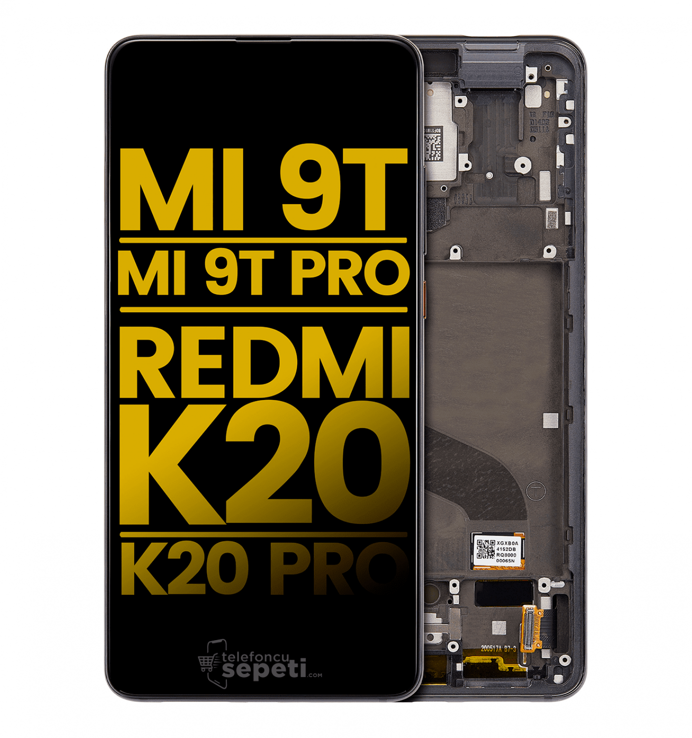 Xiaomi Mi 9T Pro Ekran Dokunmatik Siyah Çıtalı Orjinal