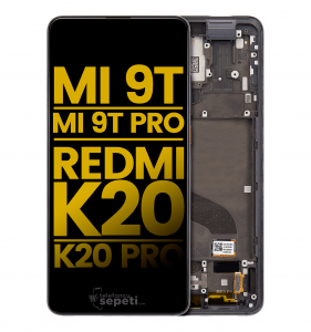 Xiaomi Mi 9T Pro Ekran Dokunmatik Siyah Çıtalı Orjinal