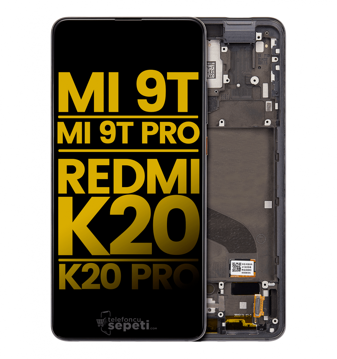 Xiaomi Mi 9T Pro Ekran Dokunmatik Siyah Çıtalı Orjinal