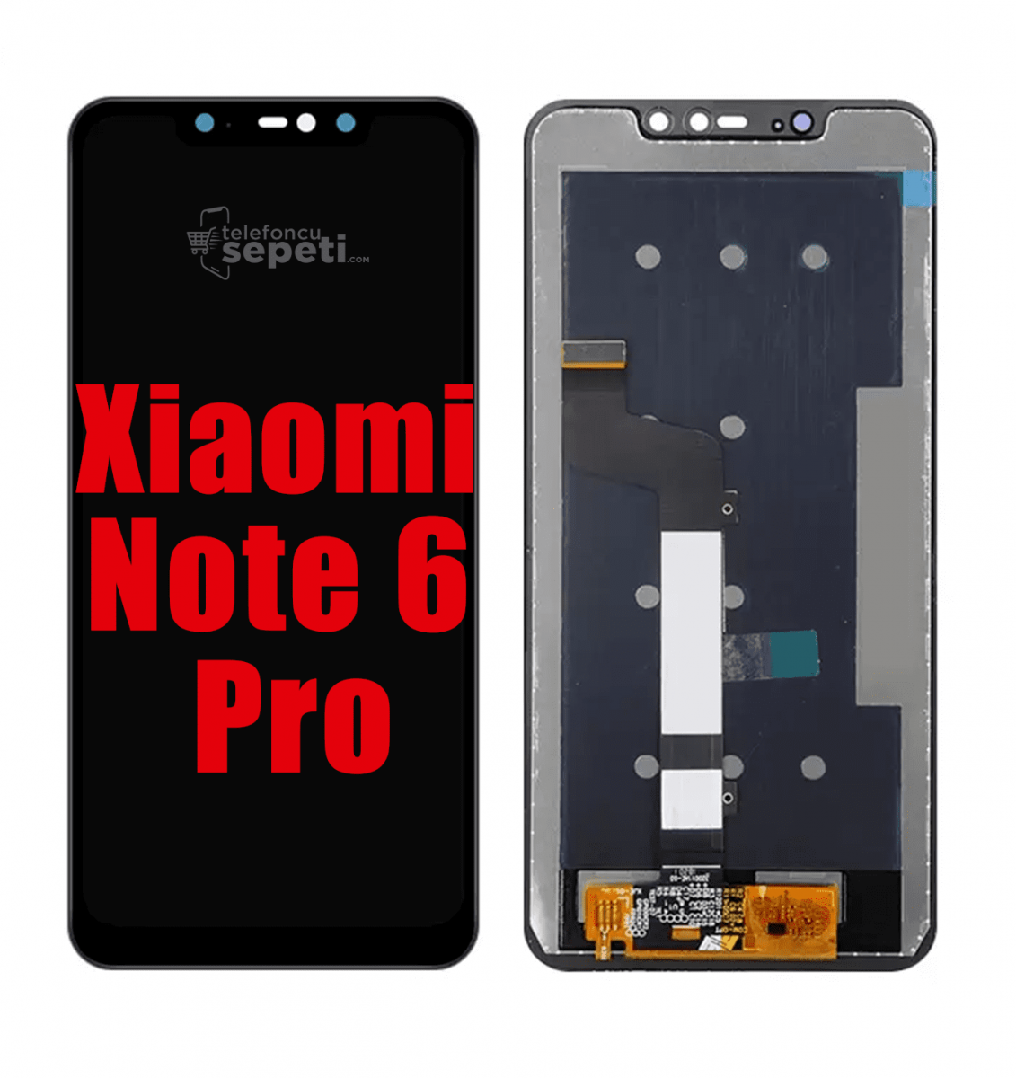 Xiaomi Redmi Note 6 Pro Ekran Dokunmatik Siyah Çıtasız Orjinal