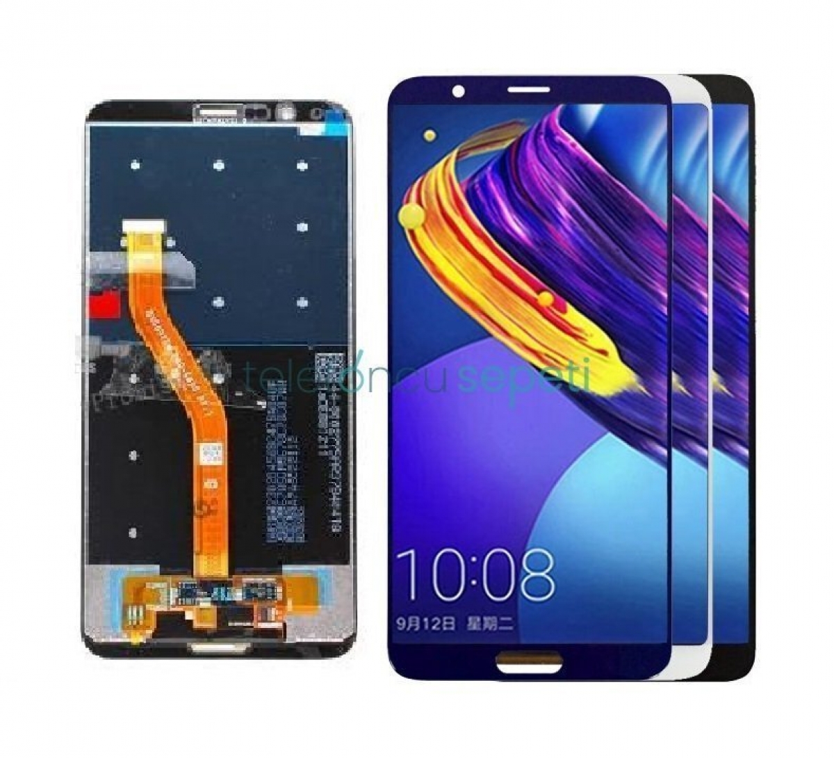 Huawei Honor V10 Ekran Dokunmatik Siyah Çıtasız