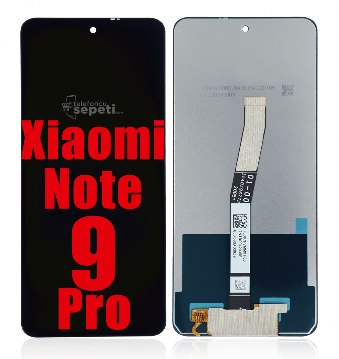 Xiaomi Redmi Note 9 Pro Lcd Ekran Dokunmatik Siyah Çıtasız A Plus Kalite