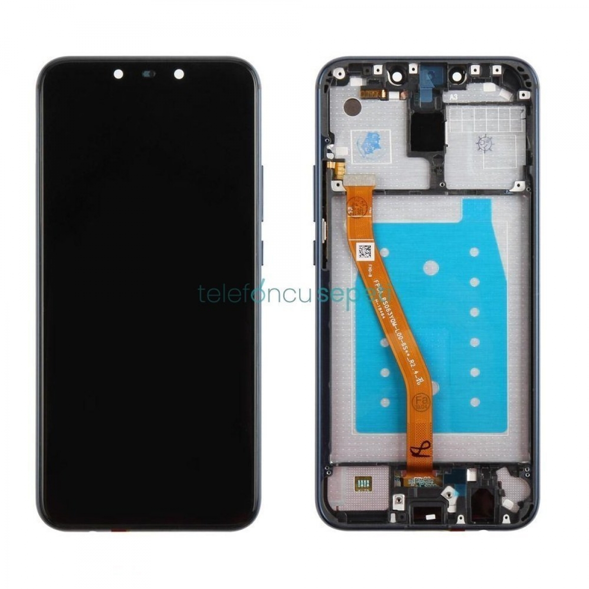 Huawei Mate 20 Lite Ekran Dokunmatik Siyah Çıtalı Orjinal