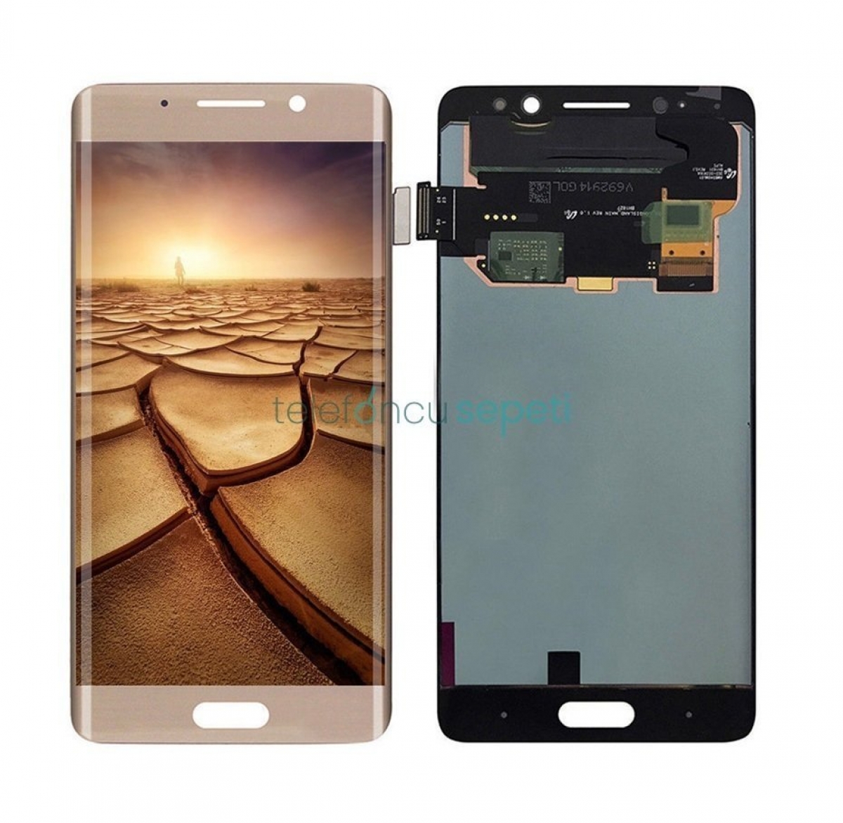 Huawei Mate 9 Pro Ekran Dokunmatik Gold Çıtasız