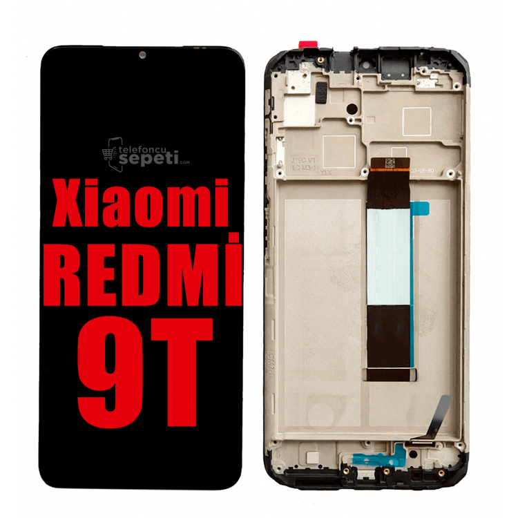 Xiaomi Redmi 9t Ekran Dokunmatik Siyah Çıtalı A Plus Kalite