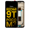 Xiaomi Redmi 9t Ekran Dokunmatik Siyah Çıtalı %100 Orijinal