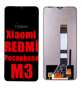 Xiaomi Pocophone M3 Ekran Dokunmatik Siyah Çıtasız A Plus Kalite